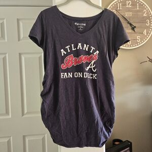Maternity Sports shirt size Large. Atlanta Braves